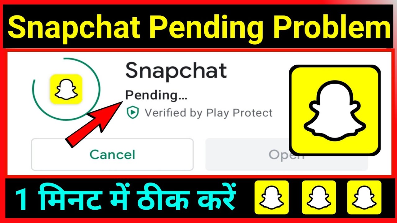 Snapchat Pending Problem !! Snapchat pending problem solved kaise kare