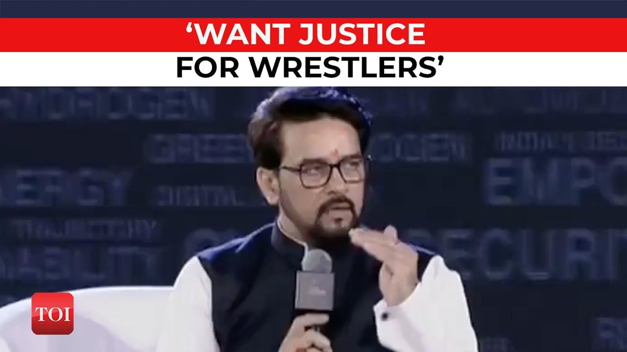 WRESTLERS PROTEST: Sports Minister Anurag Thakur says Want justice for wrestlers, but after due....