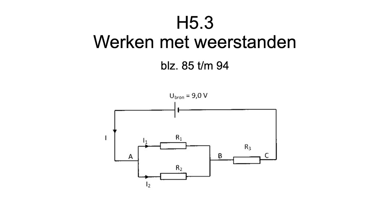 3H H5.3 Werken met weerstanden