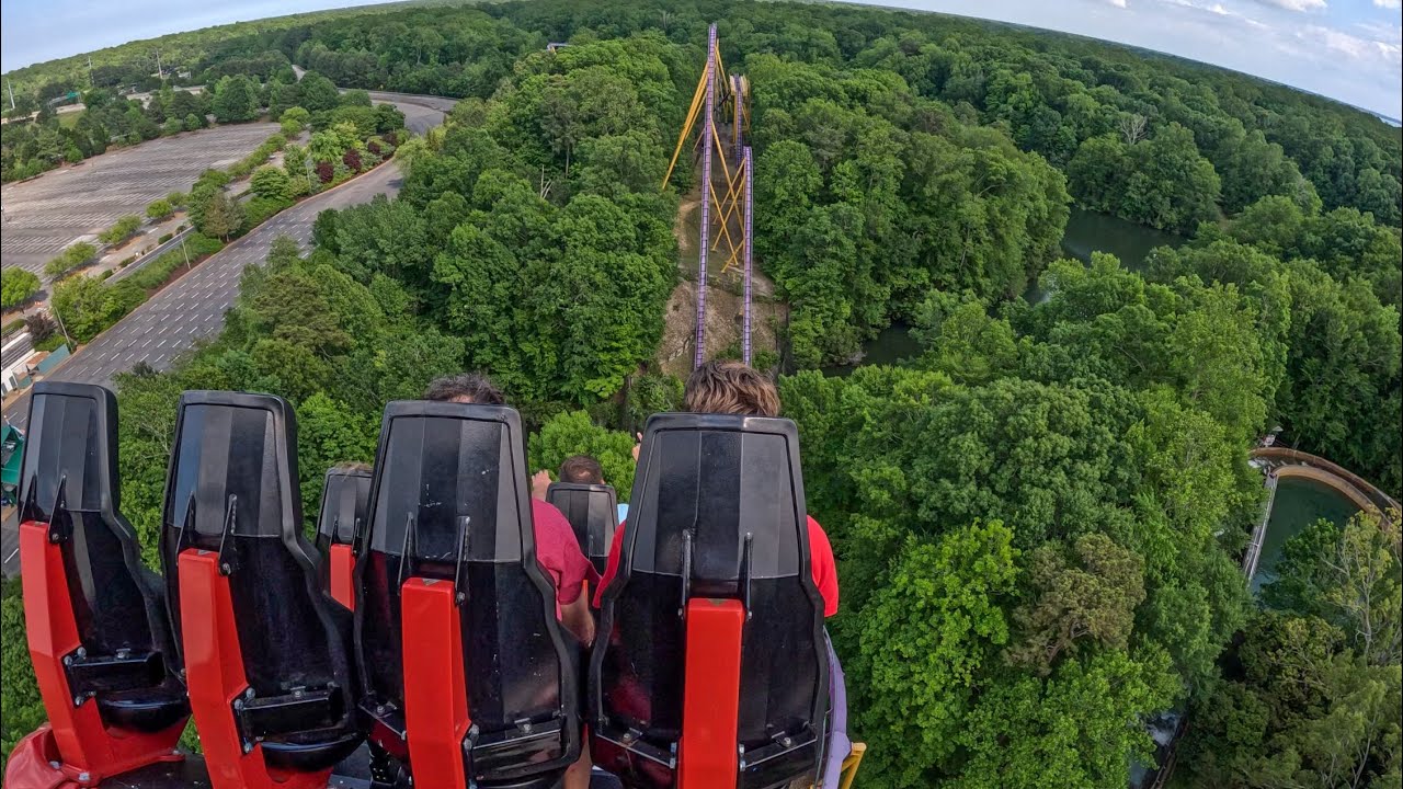 Apollo’s Chariot - Back Row 4K POV | Busch Gardens Williamsburg