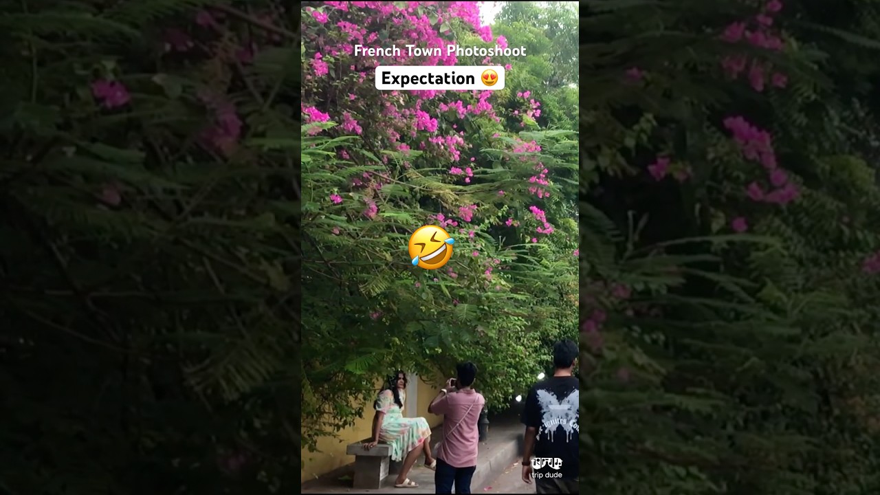 😍Expectation vs Reality 🤣 French Colony Pondicherry 😳 White Town #pondicherry