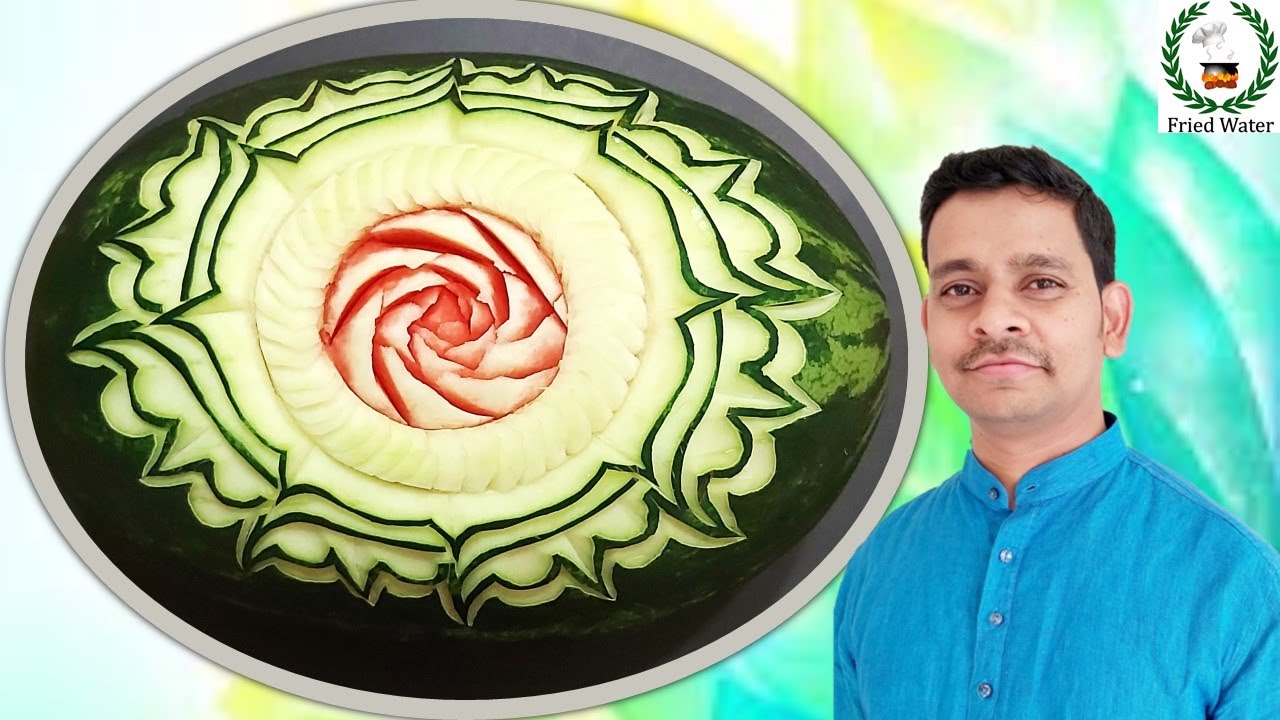Watermelon Carving Rose |CookwithGandhi | Chef GK |