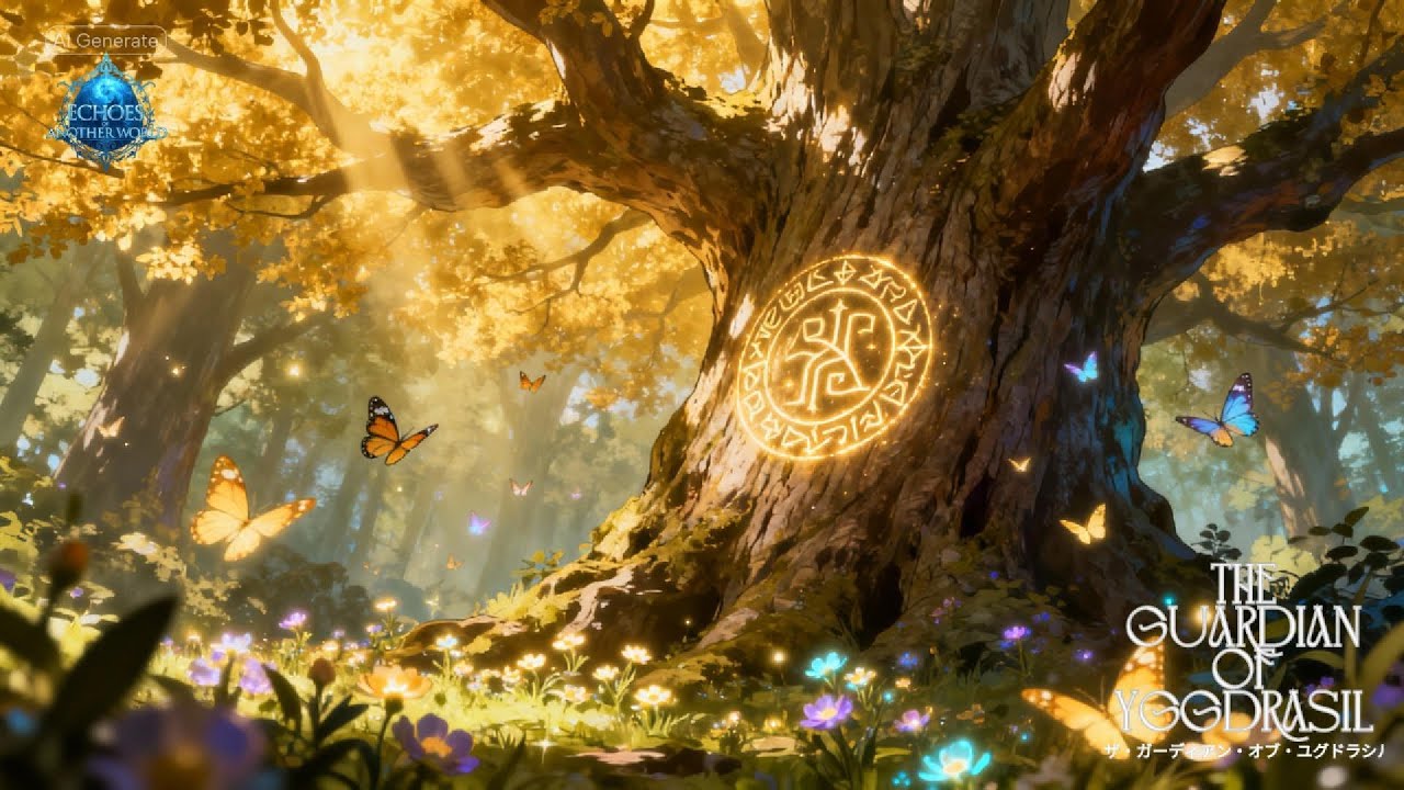 Relaxing Dream Fantasy Music - The Enchanted Forest [ The Guardian of Yggdrasil ]