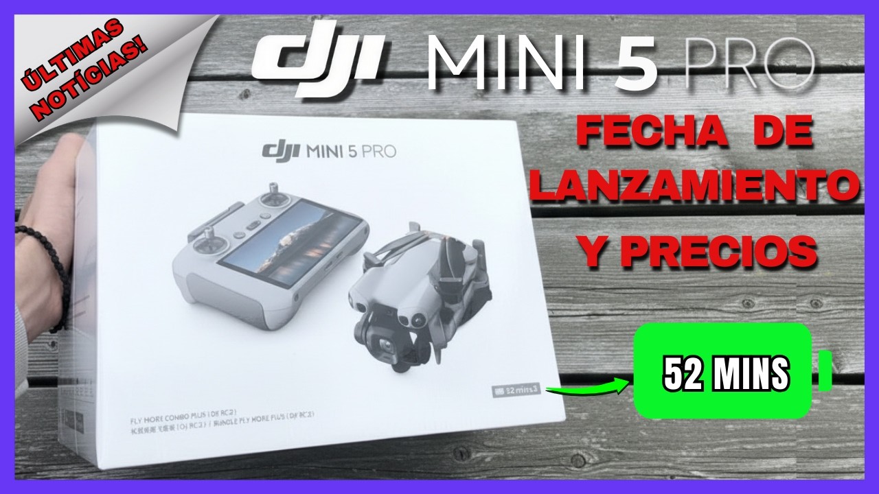 🚨DJI Mini 5 Pro: Fecha de lanzamiento, precios y últimas filtraciones🚨