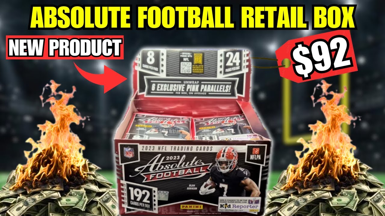 WATCH ME LIGHT MONEY ON FIRE! 🔥🔥 2023 ABSOLUTE FOOTBALL RETAIL BOX REVIEW