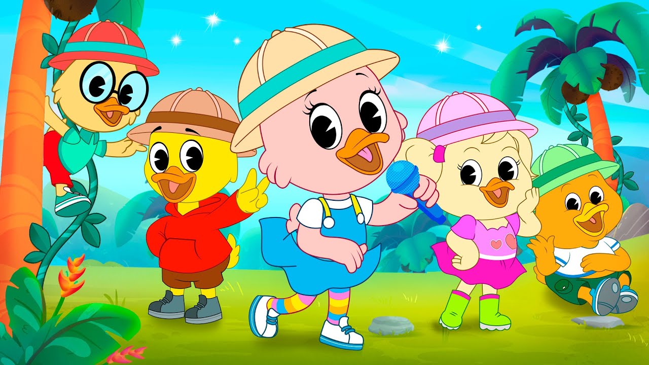 Cinco Patitos + Cinco Monitos 🦆🐵 Canciones Infantiles con La Patita Lulú