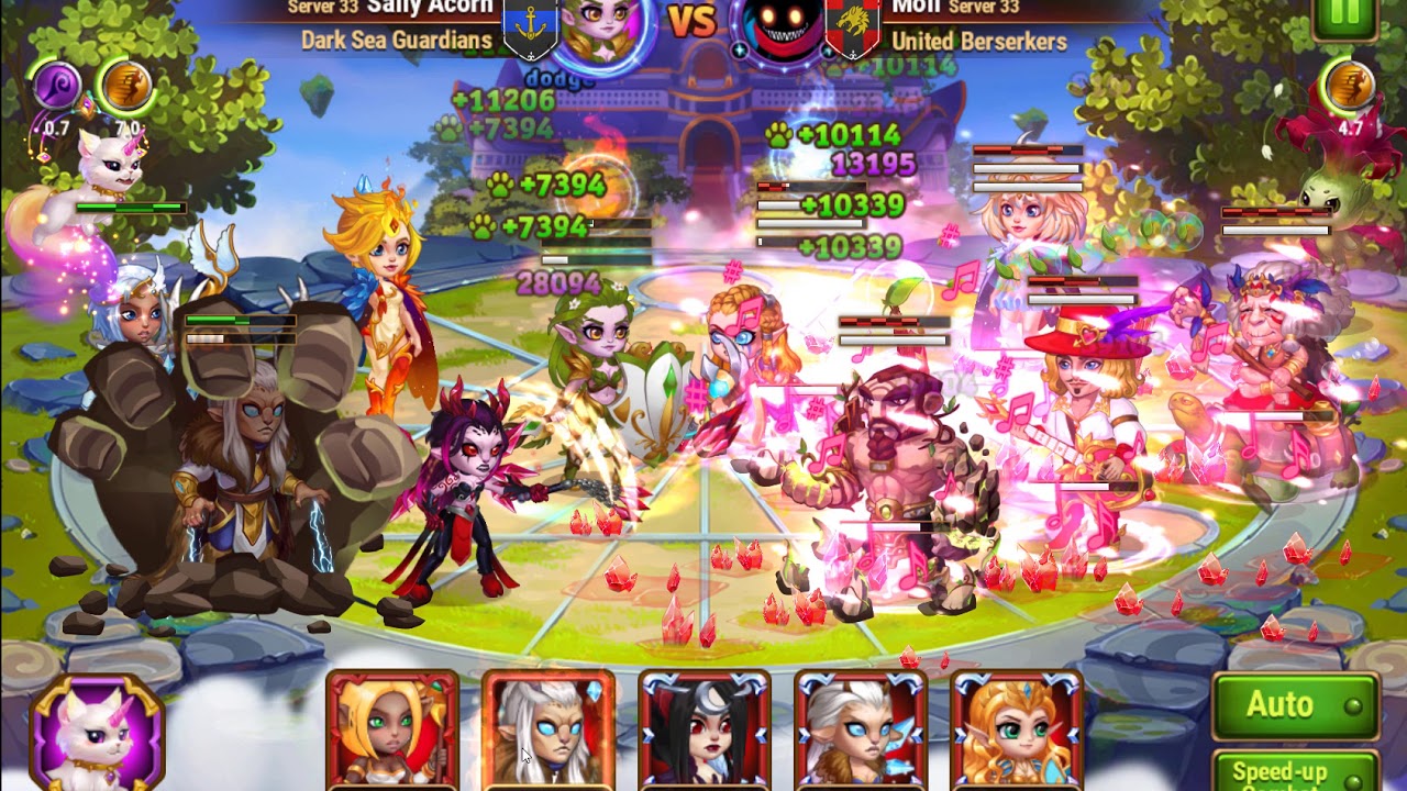 Hero Wars -- Fighting in Manual Mode to Get a Win in Guild War
