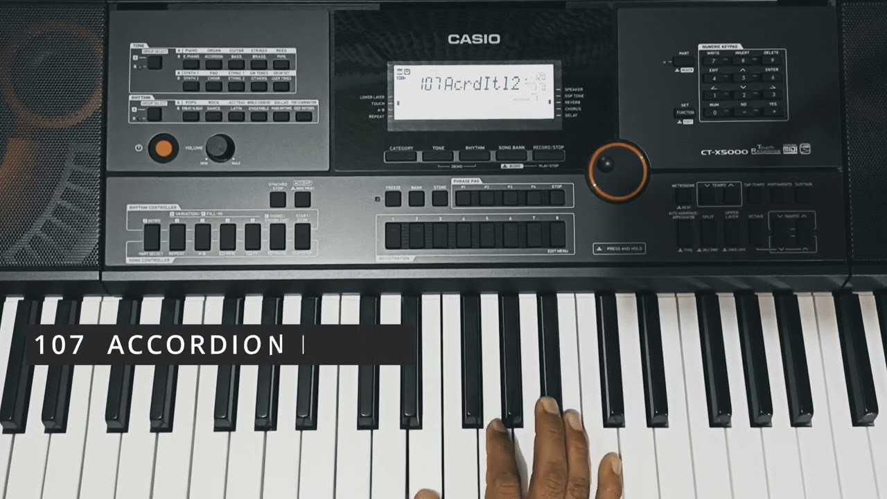 TONE ACCORDION CASIO CT X5000 2023