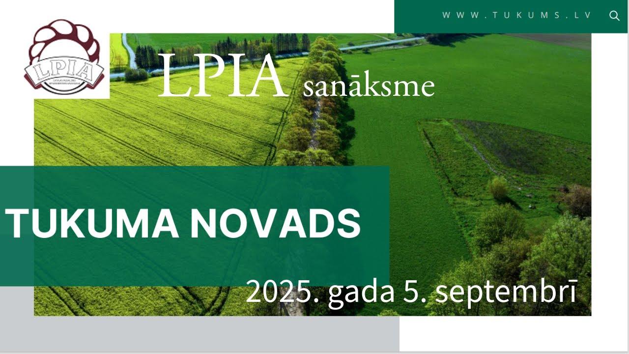 LPIA sanāksme Tukuma novadā 2025. gada septembrī
