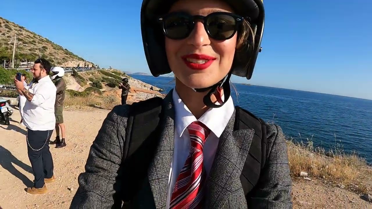 Distinguished Gentleman's Ride 2021 Athens, Greece / Dominika Rides & my Custom Ducati Scrambler