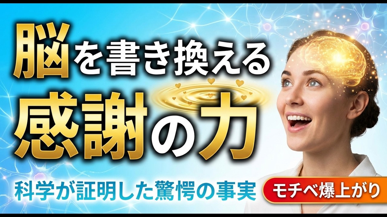 【科学が証明】たった2週間で脳が書き換わる！人生を激変させる「感謝」の驚愕パワー