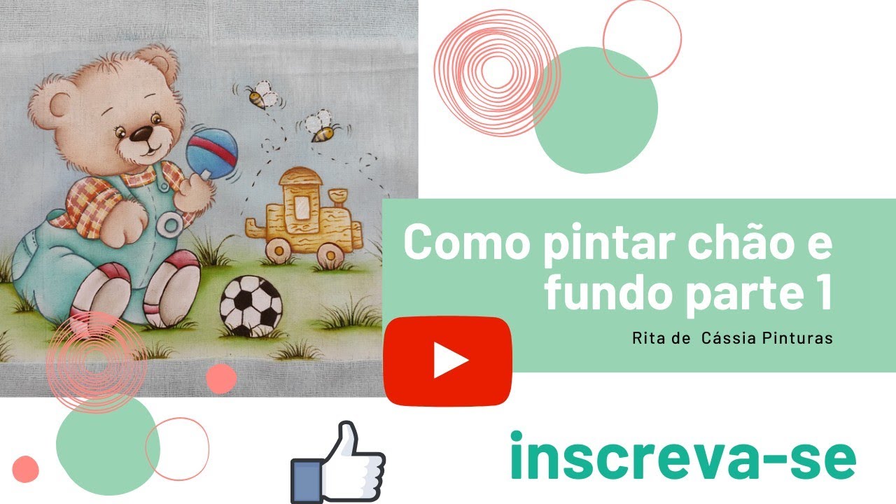 Como pintar #fundo e o #chão na #fralda Parte 1 #aula