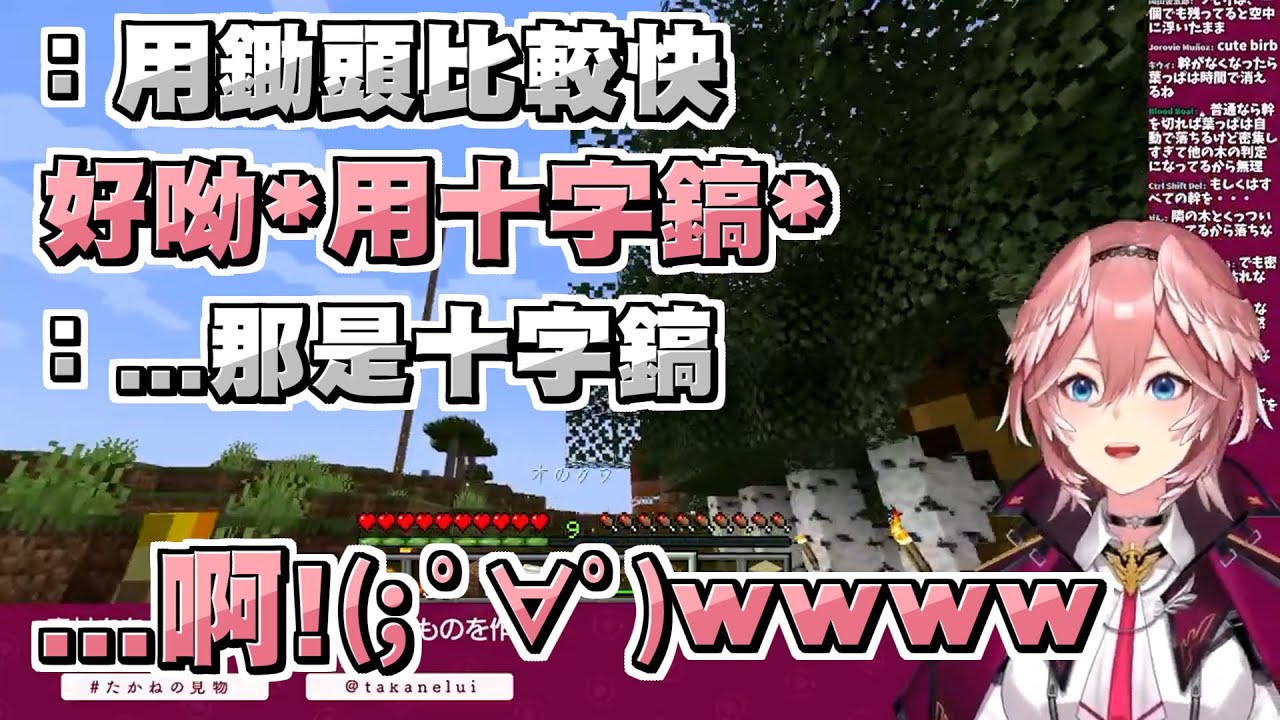 笑到連老鷹本音都出來了？！麥塊新手的瑠依弄錯工具 被觀眾提醒後超級爆笑ｗｗ【鷹嶺ルイ/鷹嶺琉依】【Minecraft/當個創世神】20220123
