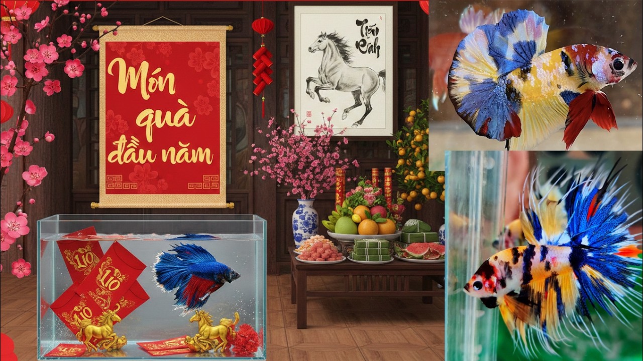 Món quà nhỏ đầu năm của trại cá Betta chuyên dùng hàng hiệu châu ÂU✩  Shop Betta Bình Dương