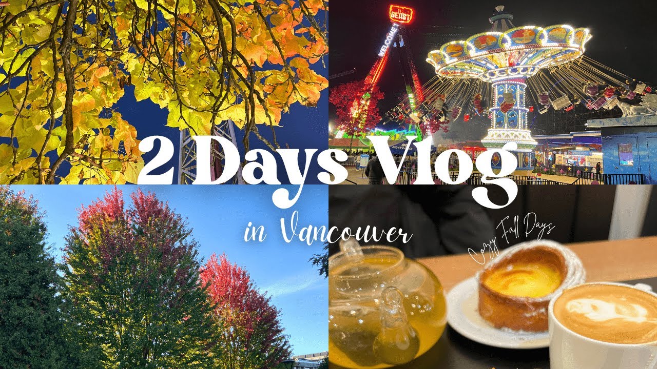 My Life in Vancouver 🇨🇦 | 2 Days Vlog | Cozy Fall Days🍂, Gym, Café & PNE Halloween🎃