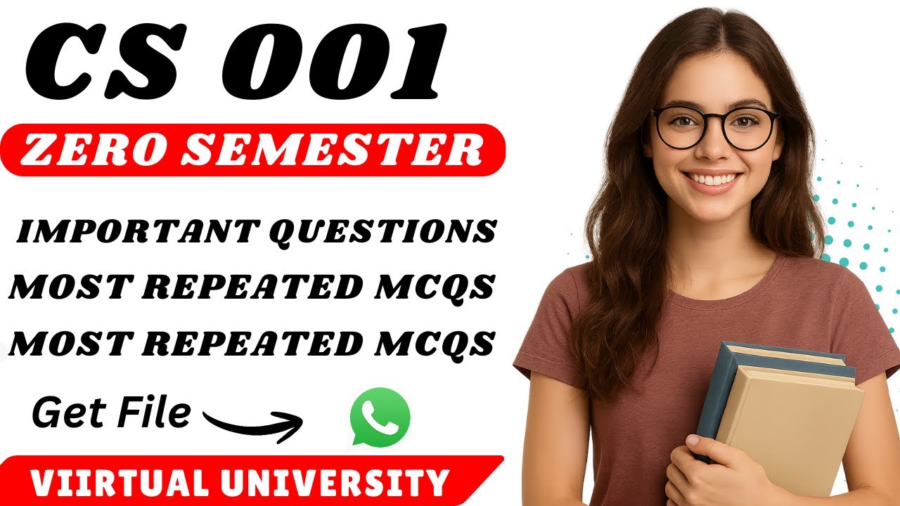 CS001 Midterm preparation 2025 | CS001 Midterm Past Papers 2025 | Virtual University