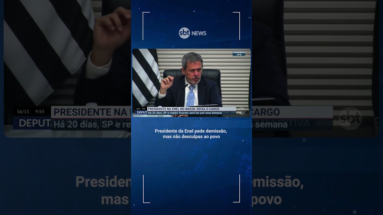 O presidente da Enel, respons&aacute;vel pela distribui&ccedil;&atilde;o de energia em S&atilde;o Paulo, deixou o cargo