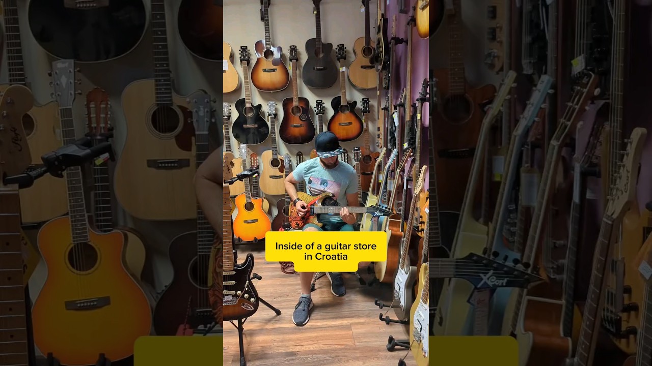 Guitar store in Coratia. Address at the end #guitar #music #croatia #zadar #guitarshopping #travel