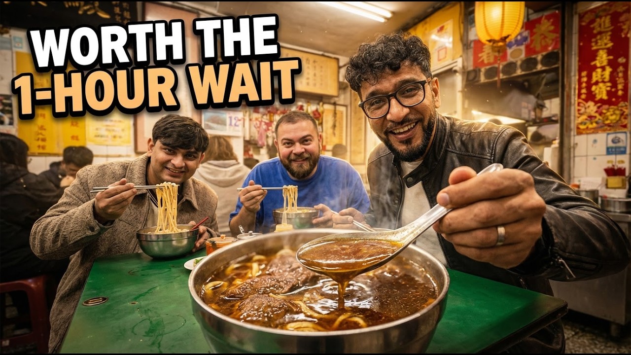 Trying the Beef Noodle Soup | National Dish of Taiwan