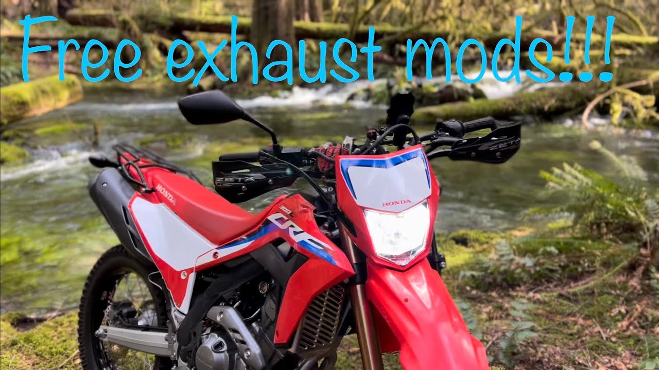 Бесплатная модификация выхлопной системы CRF300L, снижение веса и тюнинг! 