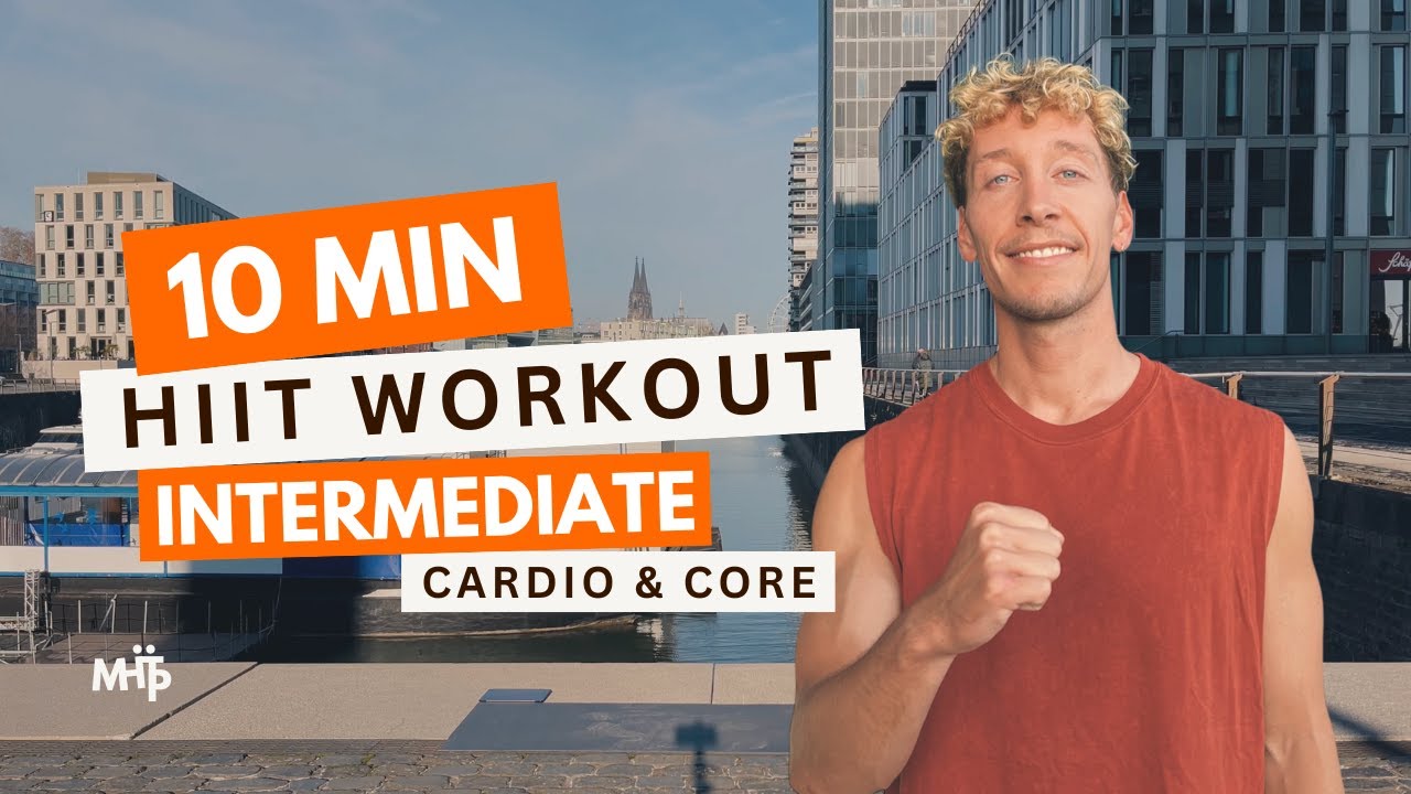 10-Min HIIT Workout – Cardio & Core – Home Workout – Intermediate #1