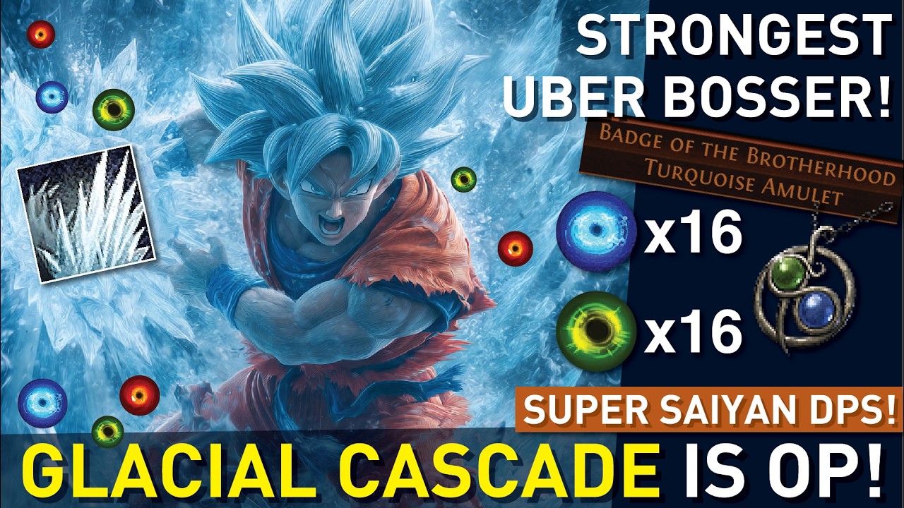 The Strongest Uber Bosser in 3.28! Glacial Cascade of the Fissure hits like a TRUCK! (AoE Stacking)