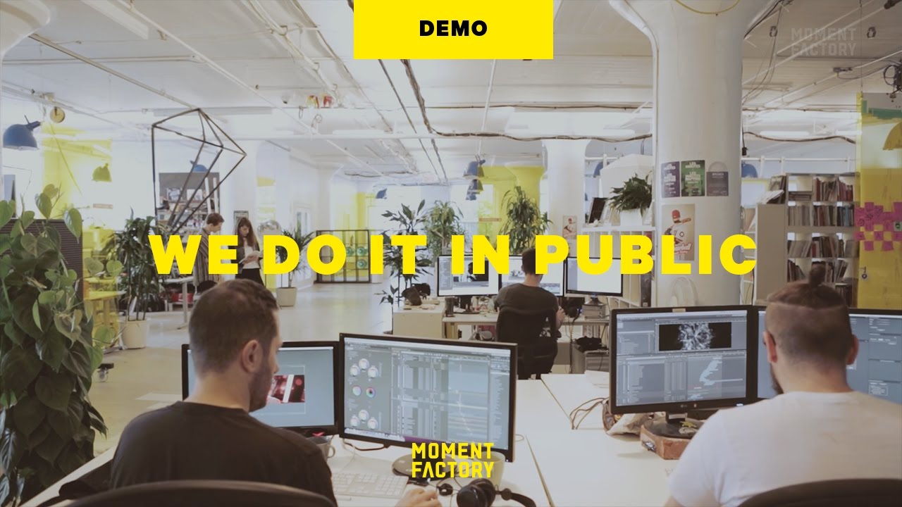 Moment Factory | We Do It In Public Demo Reel [2015]