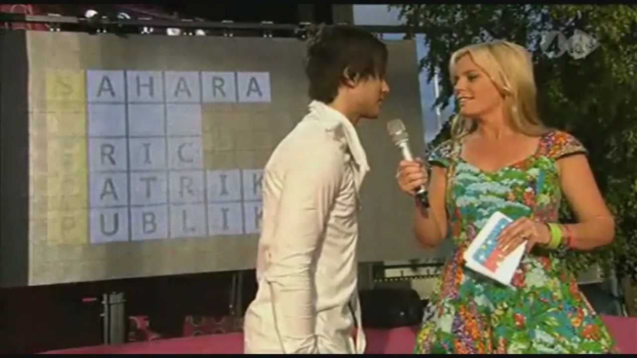 Interview with Eric Saade during Sommarkrysset 2011