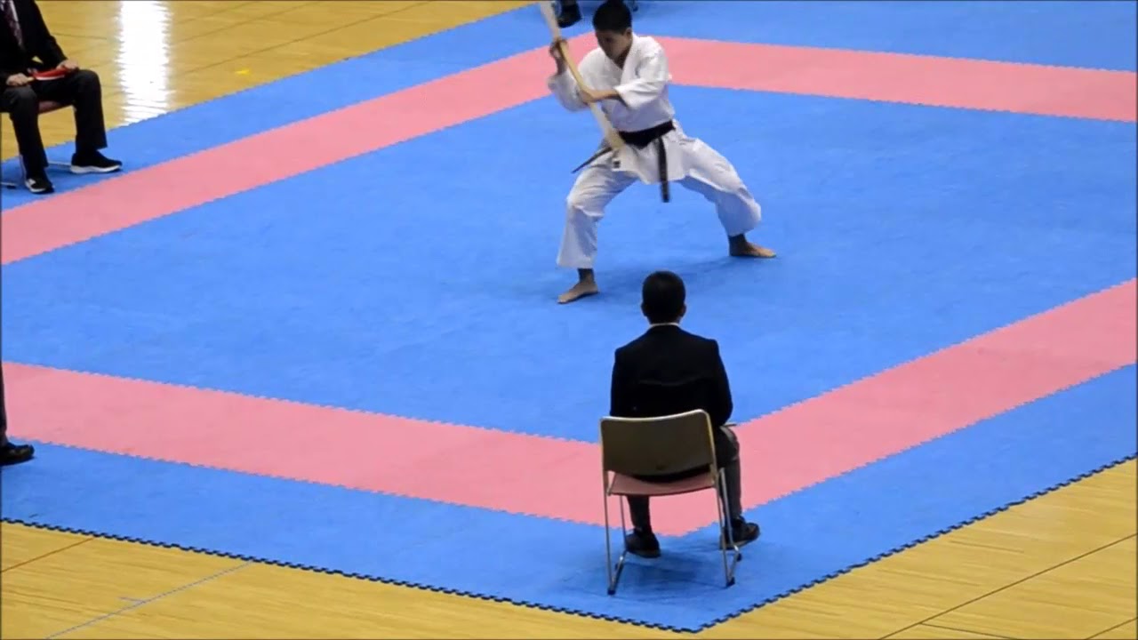 The 1st Okinawa Karate International Tournament: Sakugawa No Kon Kata by Tokiya Nomura - san