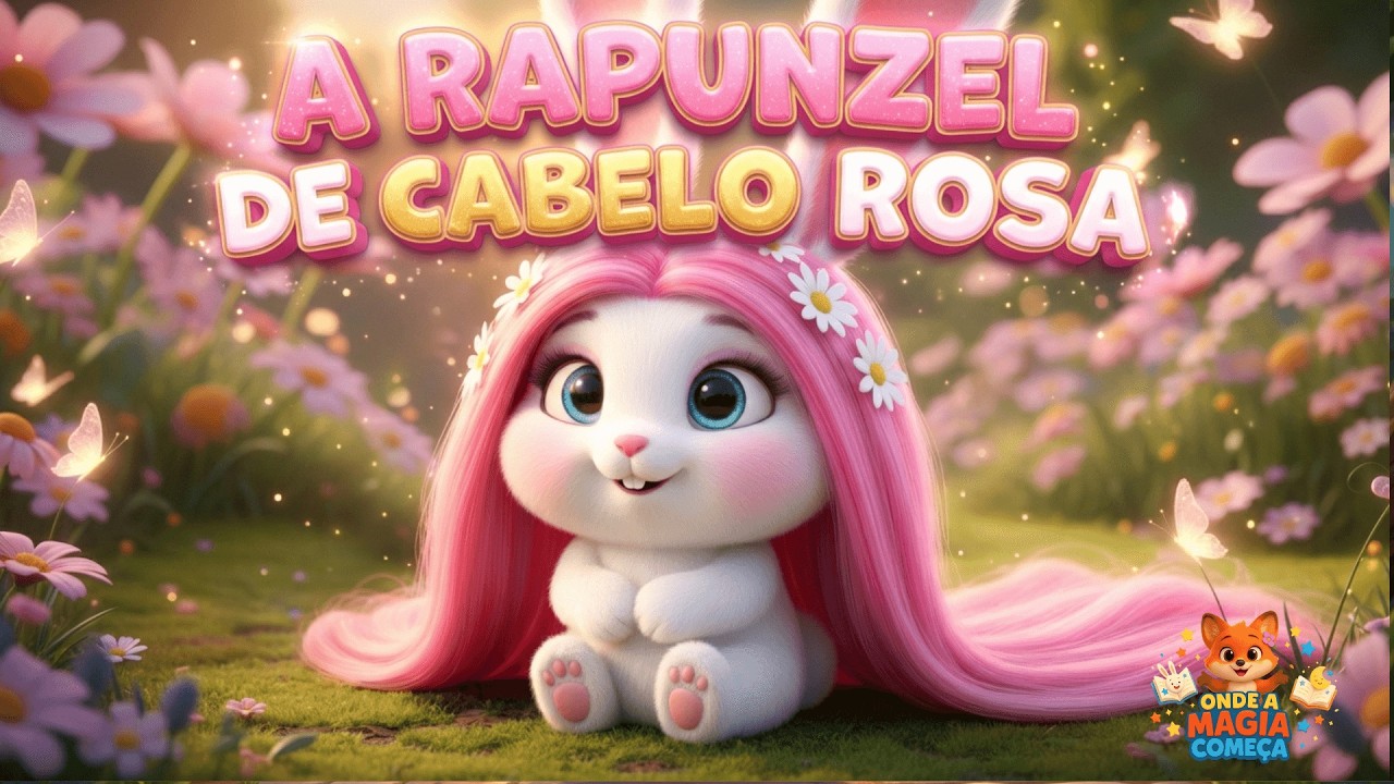 A Rapunzel de Cabelo Rosa - História Infantil #historiainfantil  #historinhasparadormir