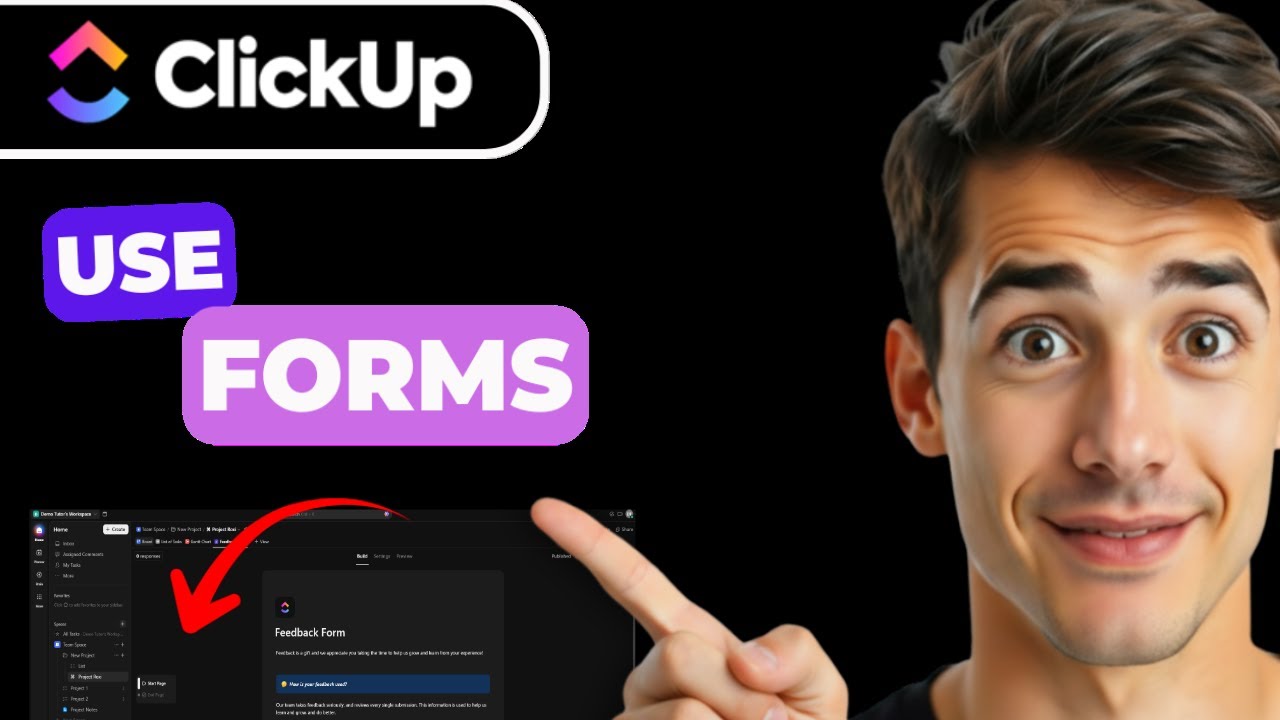 Как использовать формы в Clickup (самый простой способ) (Руководство 2026 года)