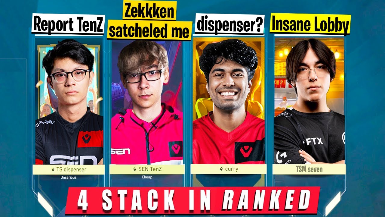 When 4 Pros/ex-Pros Stacked In One Team | ft. TenZ, Zekken, Curry & TSM Seven