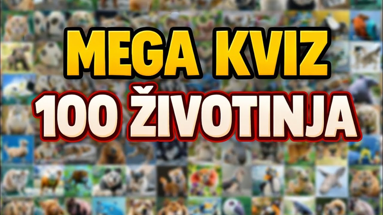 NAJVEĆI KVIZ O ŽIVOTINJAMA ZA DJECU 🐶🦁 | Možeš li pogoditi SVE ?