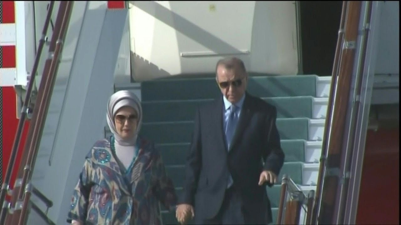 Turkish President Erdogan arrives in Uzbekistan for SCO Summit | AFP