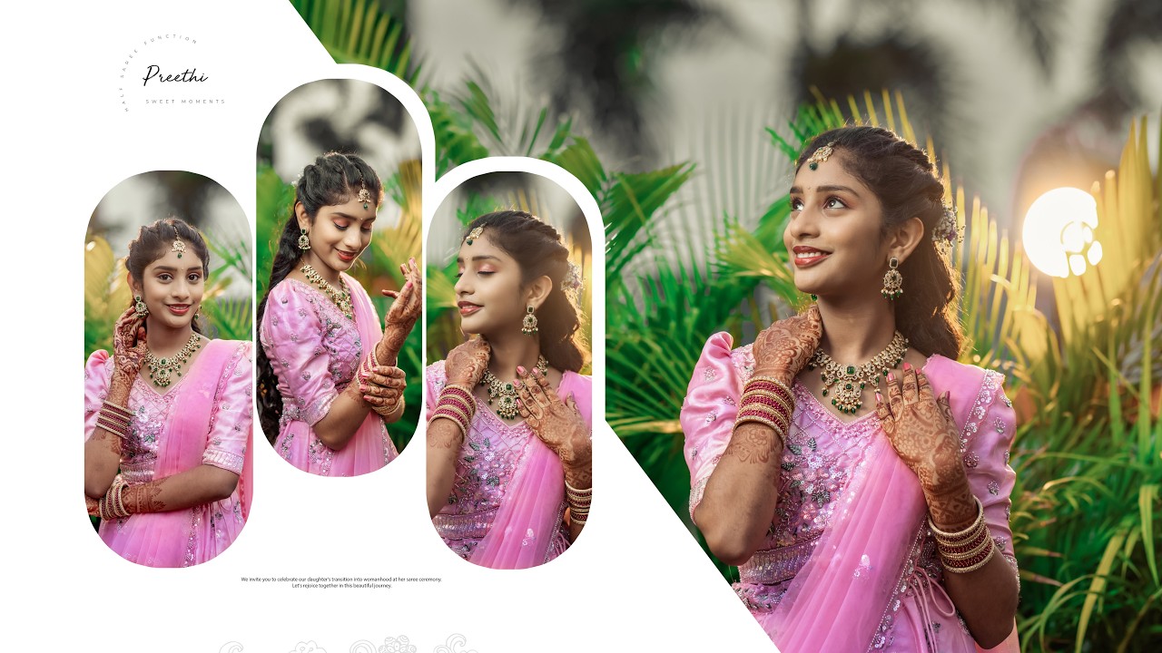 Preethi Half Saree Ceremony Highlights | #kireeti_kick_photography