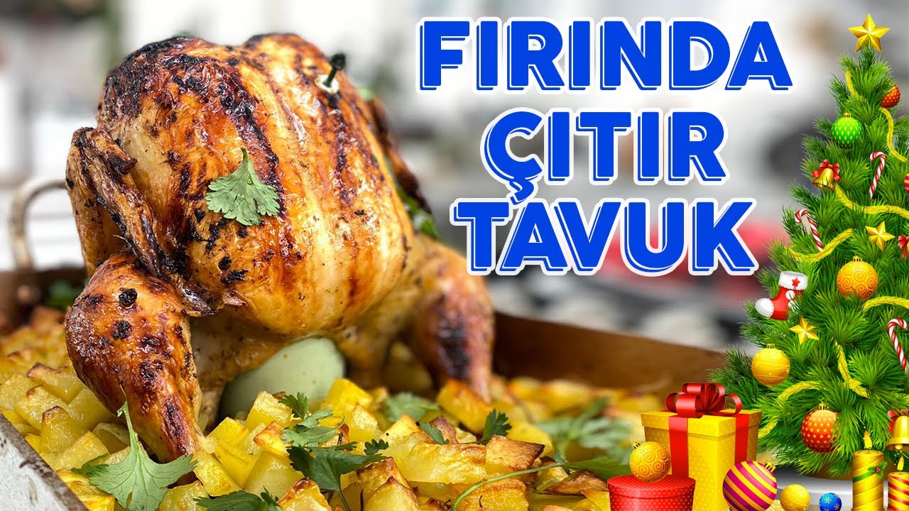 Tavuk Çevirme Lezzetinde Fırında Tavuk | Fırında Bütün Tavuk ve Enfes Sarımsaklı Patates Tarifi