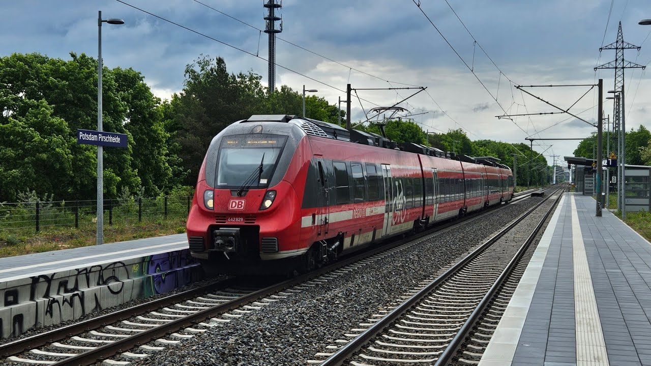 Treinen op station/Züge am Bahnhof Potsdam Pirschheide 18-5-2025