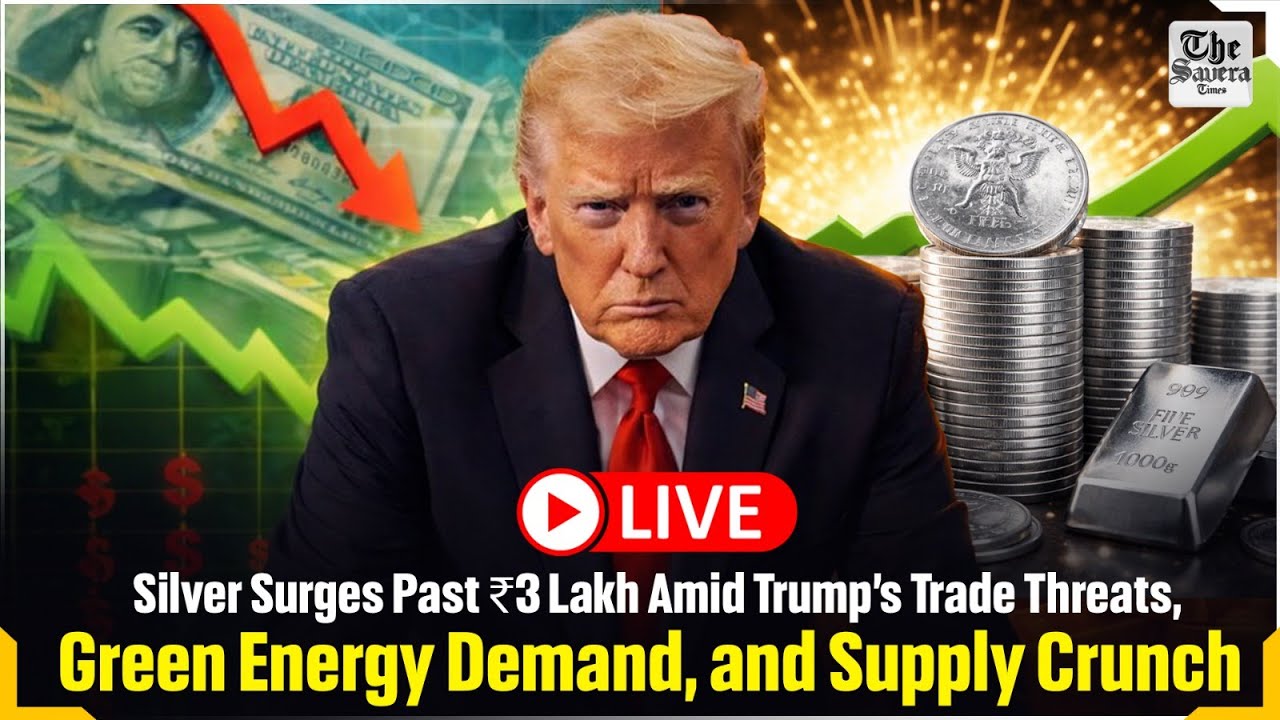 LIVE | Silver Surges Past ₹3 Lakh Amid Trump’s Trade Threats, Green Energy Demand, and Supply Crunch