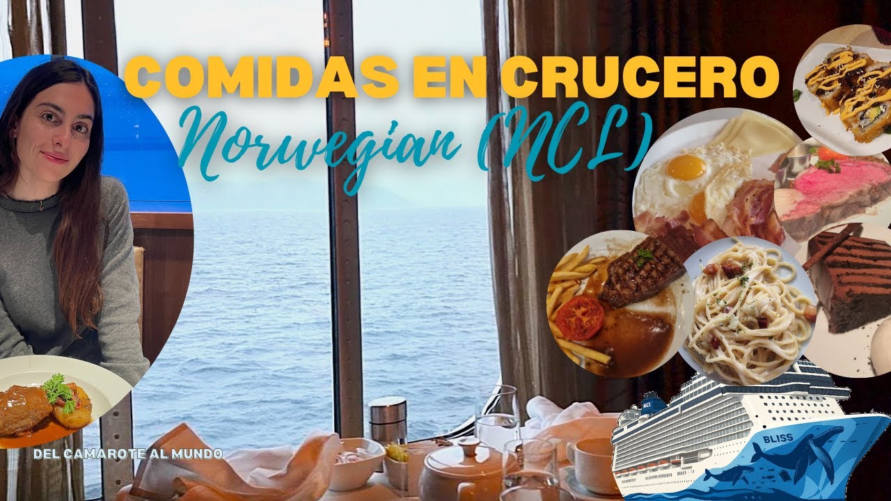 ¿Cómo se COME en un CRUCERO NCL? Norwegian Cruise | Restaurantes y buffet en alta mar 🍽️🛳️