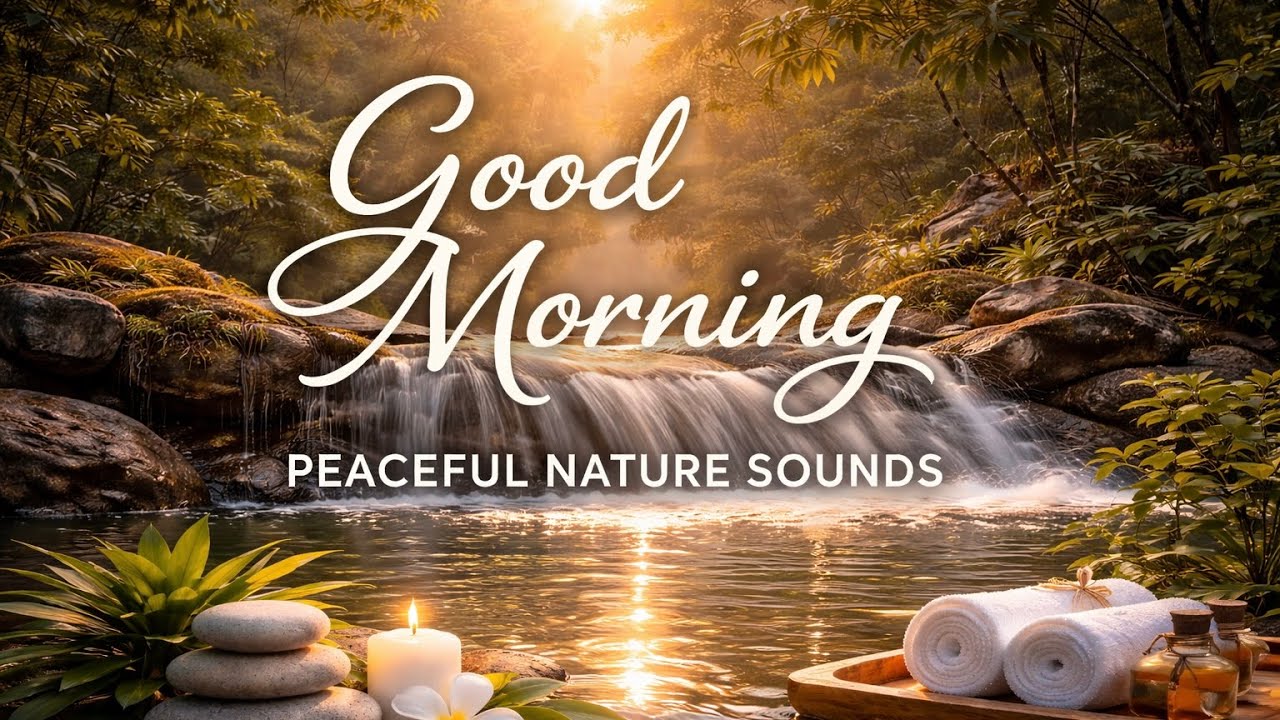 Good Morning ☀️ Relaxing Nature Sounds | Water Stream, Morning Ambience, Calm Mind