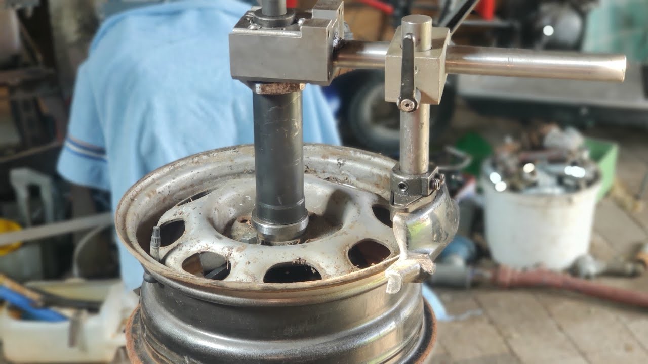DIY Projekt Zmieniarka Montażownica opon Homemade ręczna manual tire changer garage