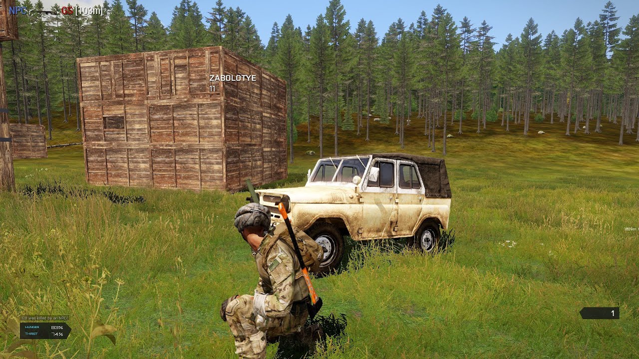 DayZ Mod Arma 3 Survival gameplay - best server for surviving PVP and PVE Operation 