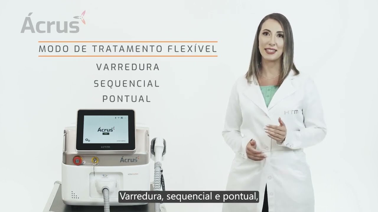 Treinamento Ácrus HTM - Equipamento LASER Triple Wave para Epilação de todos os Fototipos