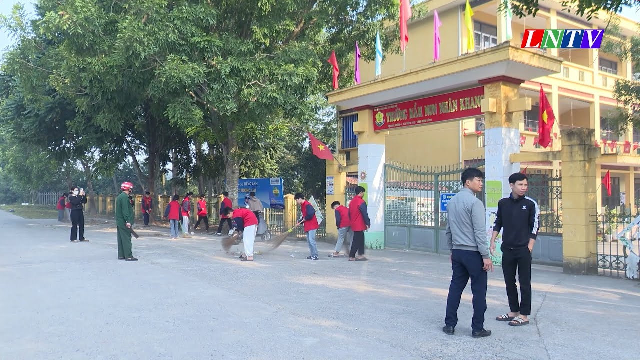 MẶT TRẬN TỔ QUỐC VÀ CÁC ĐOÀN THỂ XÃ VĨNH TRỤ RA QUÂN TỔNG DỌN VỆ SINH MÔI TRƯỜNG