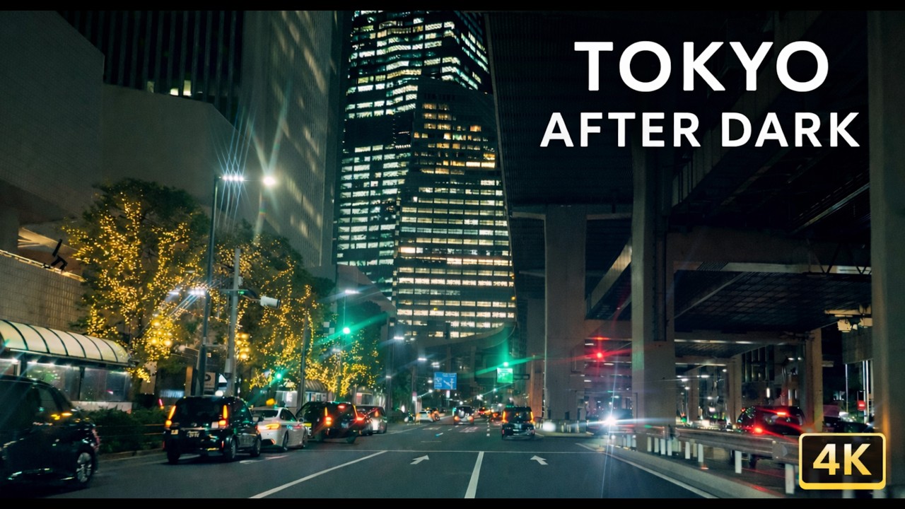 Tokyo Night Drive 🇯🇵 | Roppongi to Aoyama Neon Night Vibes