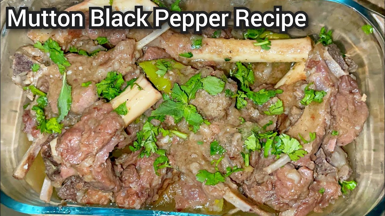 Mutton Black Pepper Recipe||Easy Mutton Recipe||Eid Special Recipe||foodfusion