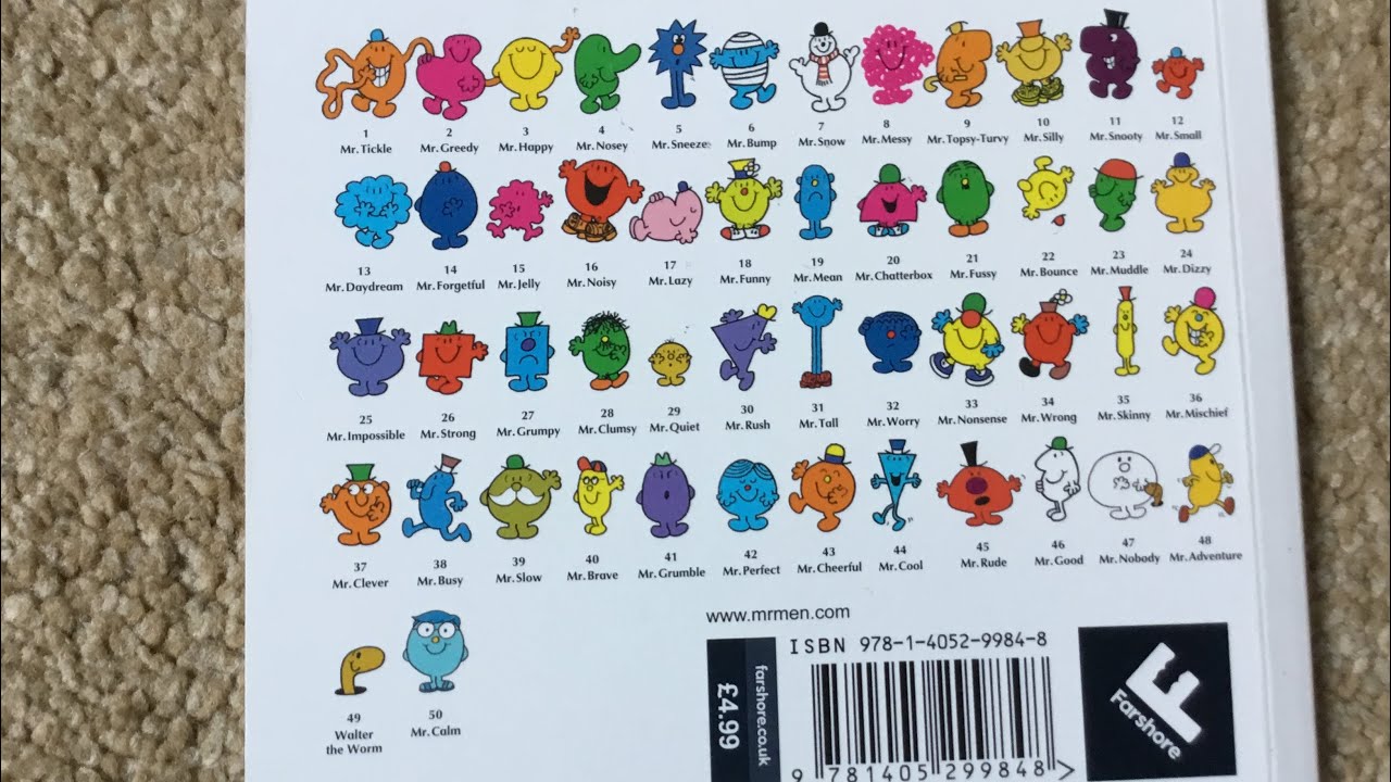 All my Mr men in the series