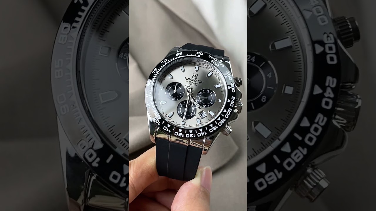 NAVIFORCE Watch NF8054 Quartz Chronograph Watch (Casual & Minimalist Style)#shorts