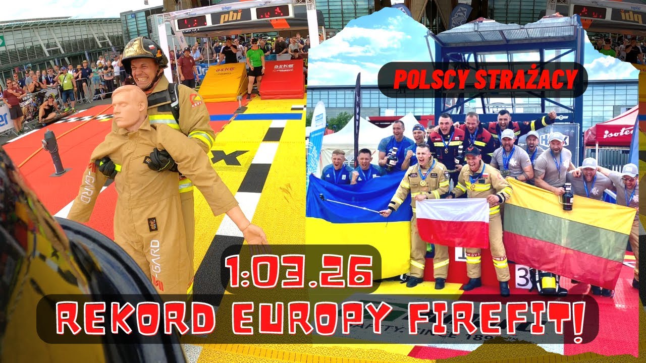 Rekord Europy Firefit! Polska vs Ukraina = 1:03,26s Polscy Strażacy w Hanowerze (Niemcy 2022)