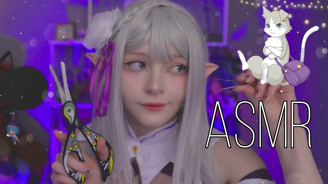 АСМР | Близкий Шепот | Вытягивание Негативной Энергии | Косплей Эмилии | ASMR Whisper with Emilia ❄️